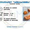 Трафарет “АПЕЛЬСИНКА” для 3D ручки